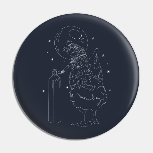 chiken austronaut Pin by arxitrav