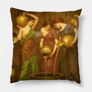 The Danaides by John William Waterhouse Pillow