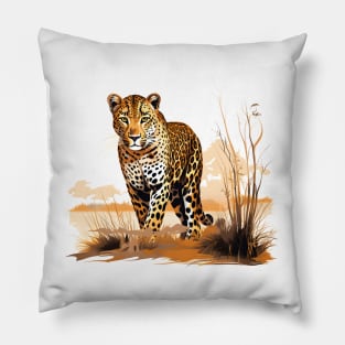 African Leopard Pillow