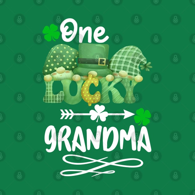 One Lucky grandma with gnomes by A Zee Marketing