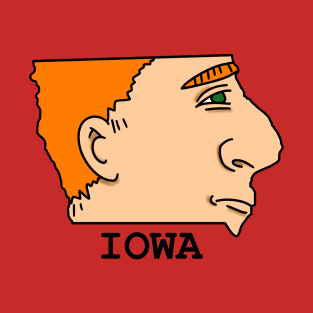 A funny map of Iowa T-Shirt