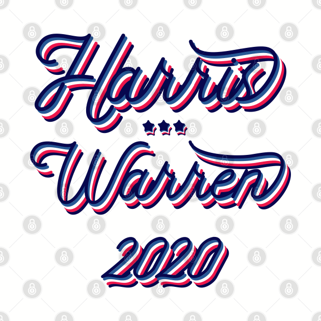 Kamala Harris and Elizabeth Warren joint ticket. A dream Presidential ticket. by YourGoods