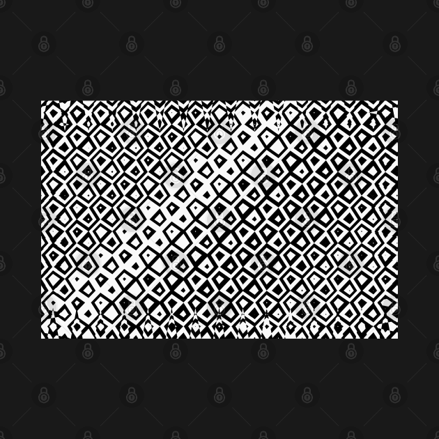 The old one, black and white geometric print by KINKDesign