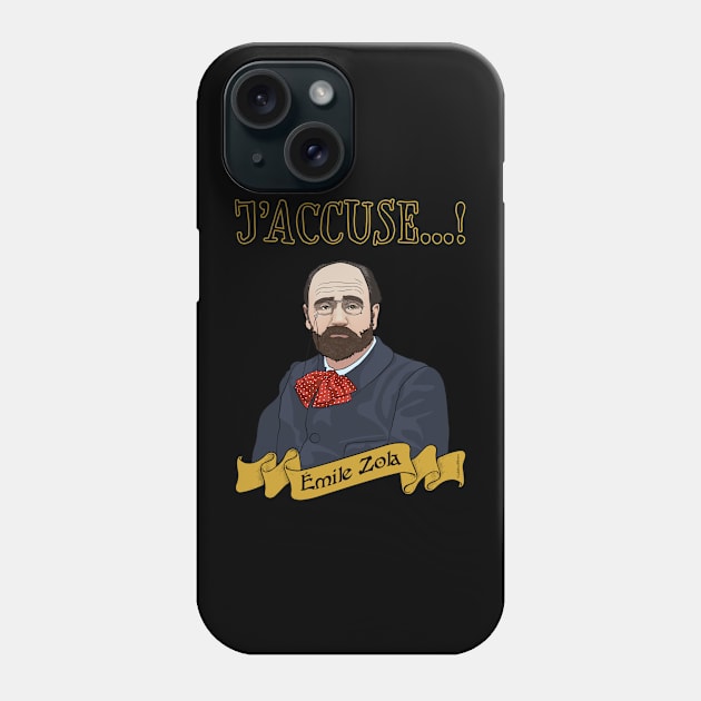 Emile Zola Accuses Phone Case by VioletAndOberon