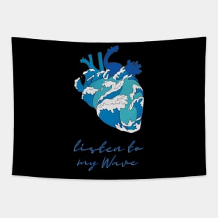 Listen to My Wave (Heart) Kanagawa Tapestry