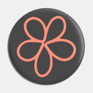 Pink flower Pin