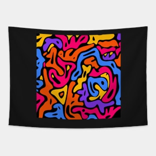 Abstract | Multi Color | Pop Art Tapestry