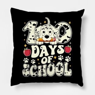 100 days of school dalmatian dog Pillow