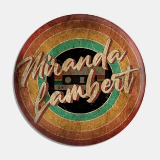 Miranda Lambert Vintage Circle Art Pin