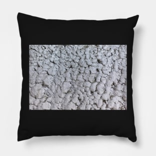 Salt crystals on a wall in a salt mine Pillow