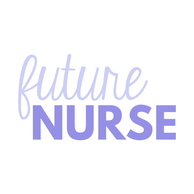 Purple Future Nurse with Thin Script by annmariestowe