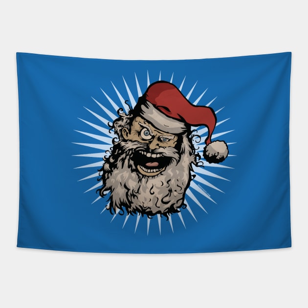 Pissed Santa! Tapestry by zerostreet