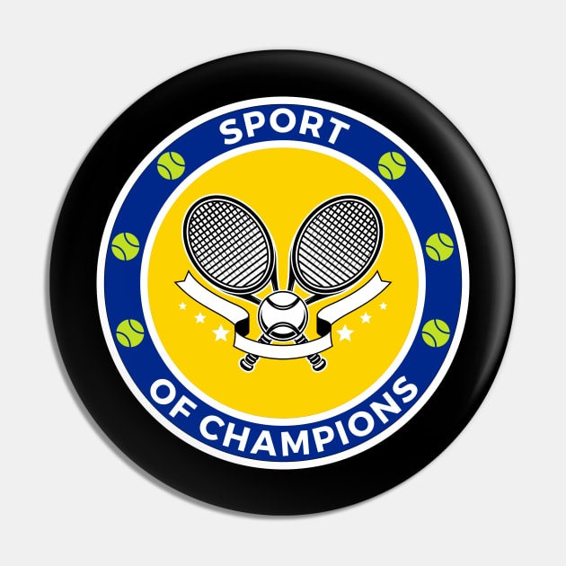 Sport Of Champions Tennis Pin by TopTennisMerch