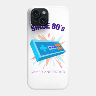 Since 90s Gamer and Proud - Gamer gift - Retro Videogame Phone Case