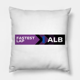 Alex Albon Fastest Lap F1 Pillow