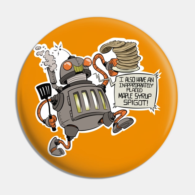 Waffle Bot Pin by westinchurch