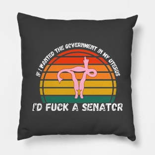 If I Wanted The Government In My Uterus Shirt Pillow