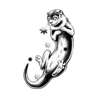 Pencil Tattoo weasel T-Shirt