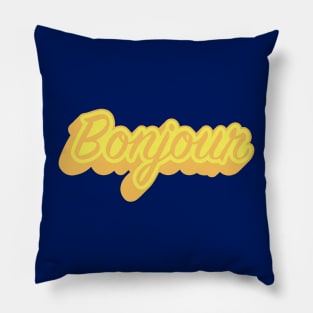 Bright Bonjour Pillow