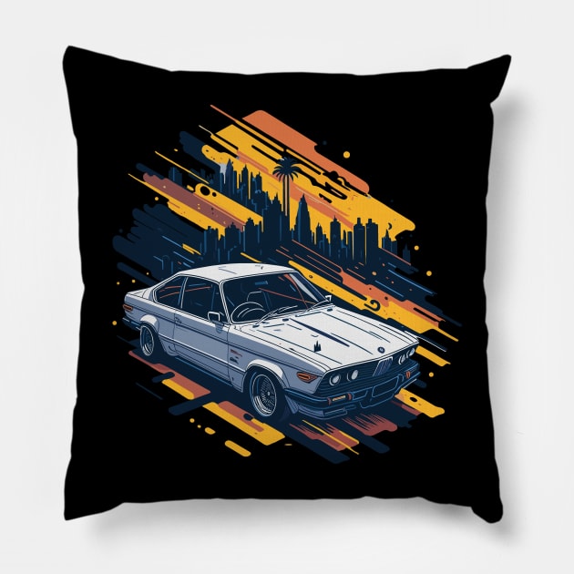 Old Cars Lovers Pillow by Cruise Dresses