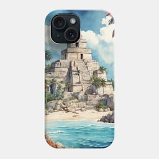 Tulum Quintana Roo Mexico Vintage Tourism Travel Phone Case