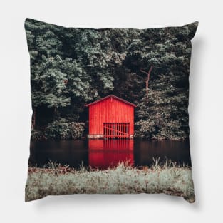 Red House on the Lake Pillow