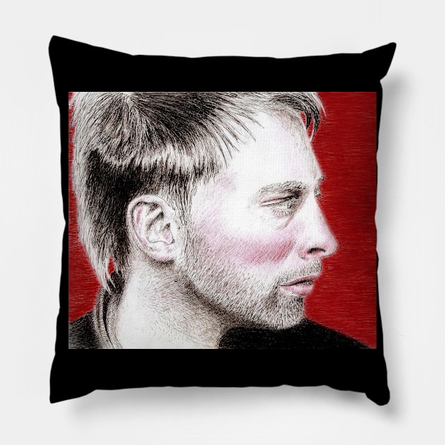 Thom Yorke Pillow by Salvastore 