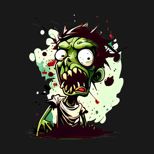 Scare Your Friends with a Angry Zombie T-Shirt one by MLArtifex