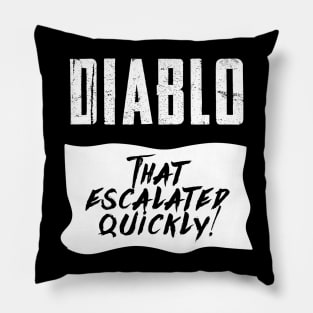 Diablo Hot Sauce Taco Funny Quick and Easy Halloween Costume Pillow