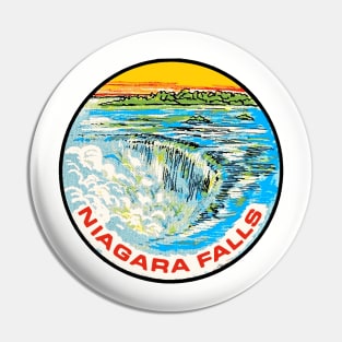 Niagara Falls Vintage Travel Decal Pin