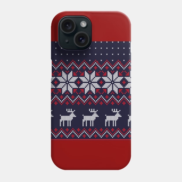 CHRISTMAS SWEATER Phone Case by OldSkoolDesign