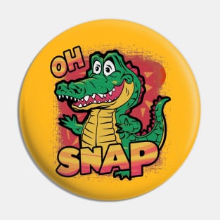 Oh Snap Cartoon Croc Pin