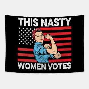 This Nasty Women Votes American Flag Vintage Tapestry