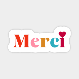 Merci Heart Magnet