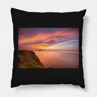 Worms Head, Rhossili Bay, Gower Pillow