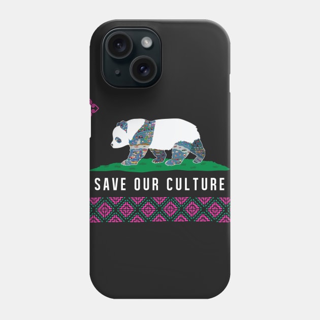 Save Our Culture (Hmoob Panda)- Dark Colored Tee Phone Case by VANH