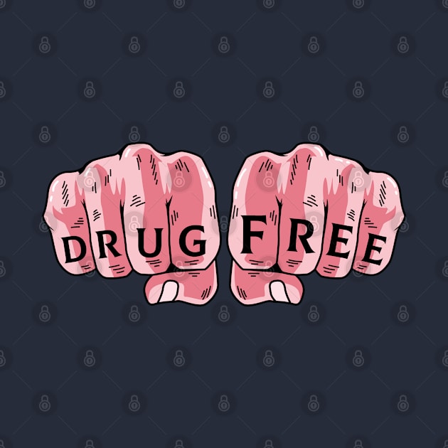 Drug Free Tattoo Narcotics Anonymous Recovery Fight Drugs NA by Blink_Imprints10