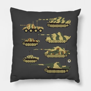 I love German tanks with cat names Pillow