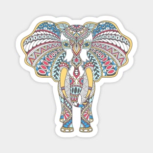 Doodle with decorated Indian Elephant Magnet