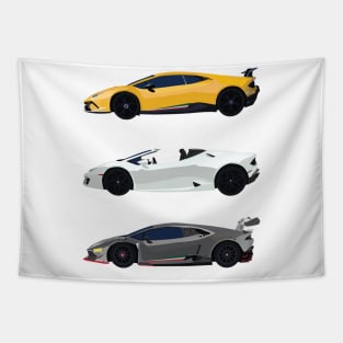 Minimalist Lamborghini Huracán variant Tapestry