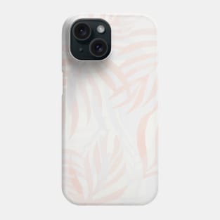 Pastel pink and gray palm leaves Phone Case