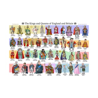 The Kings and Queens of England and Britain T-Shirt