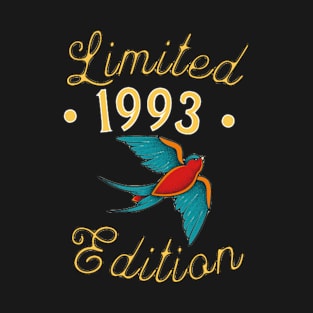 Limited edition 1993 retro vintage swallow bird T-Shirt