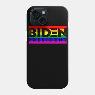 Joe Biden LGBT Rainbow - Joe Biden Gay Pride - Biden Harris 2020 - Biden President - Distressed Font Phone Case
