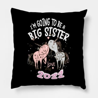 Promoted to Big Sister 2022 Pillow