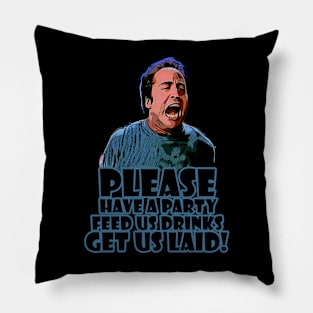 Campus Chaos: PCU T-Shirt - Please Have a Party Pillow