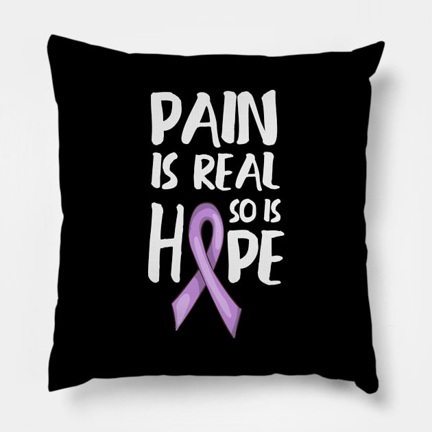 'Pain Is Real So Is Hope' PTSD Mental Health Shirt Pillow by ourwackyhome