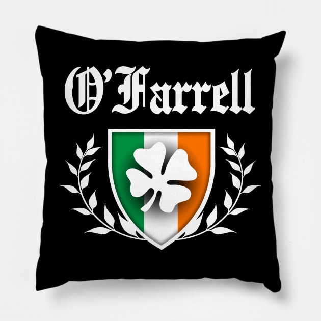 O'Farrell Shamrock Crest Pillow by robotface