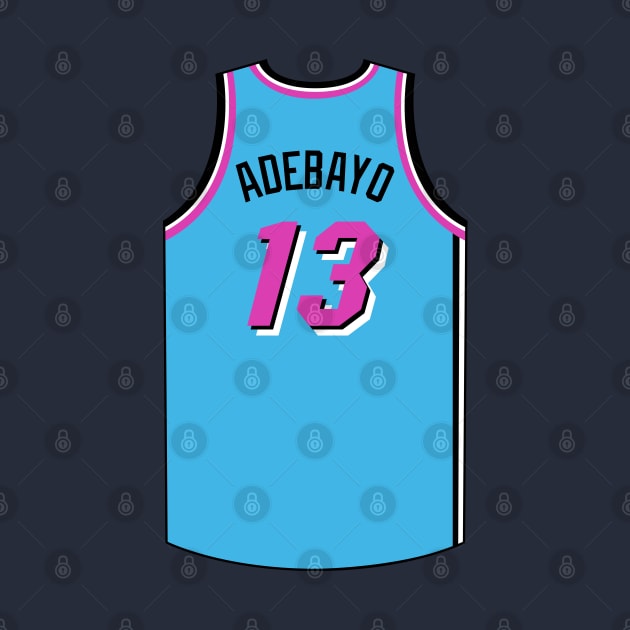 Bam Adebayo Miami Jersey Qiangy by qiangdade