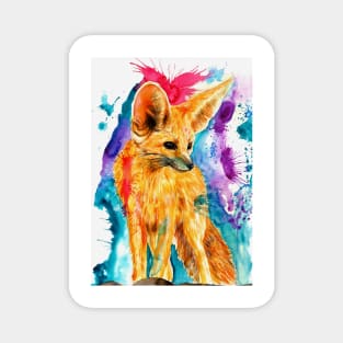 fennec fox watercolor Magnet